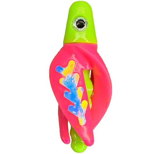 TailSpin Scud Fluo Chartreuse Pink  (Moonjelly)
