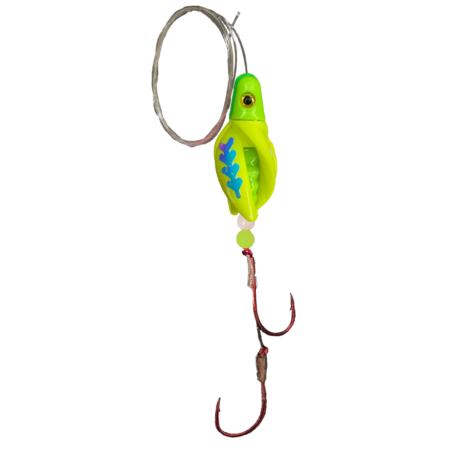 TailSpin Scud Fluo Chartreuse Yellow  (Glow Moonjelly)