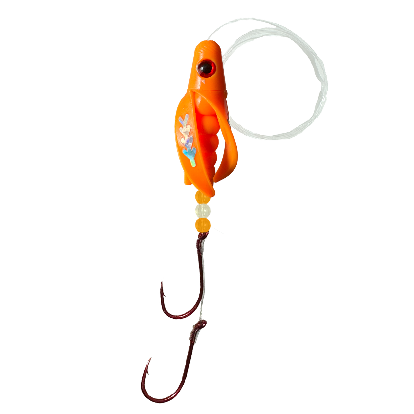 TailSpin Scud Fluo Mango (Fishbone Silver)