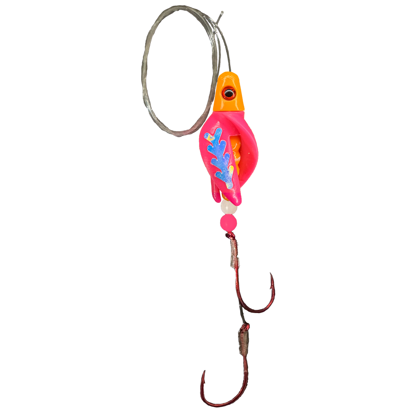 TailSpin Scud Fluo Mango Pink (Fishbone Moonjelly)