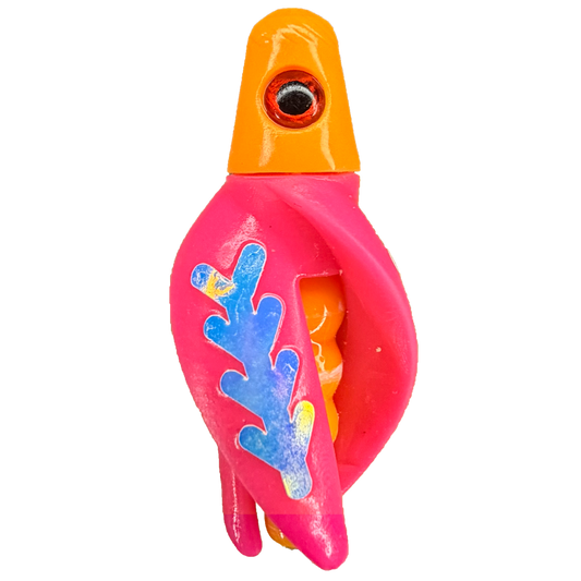 TailSpin Scud Fluo Mango Pink (Fishbone Moonjelly)