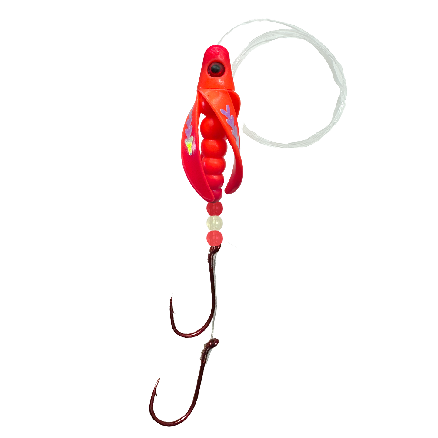 TailSpin Scud Fluo Orange Red (Fishbone Moonjelly)