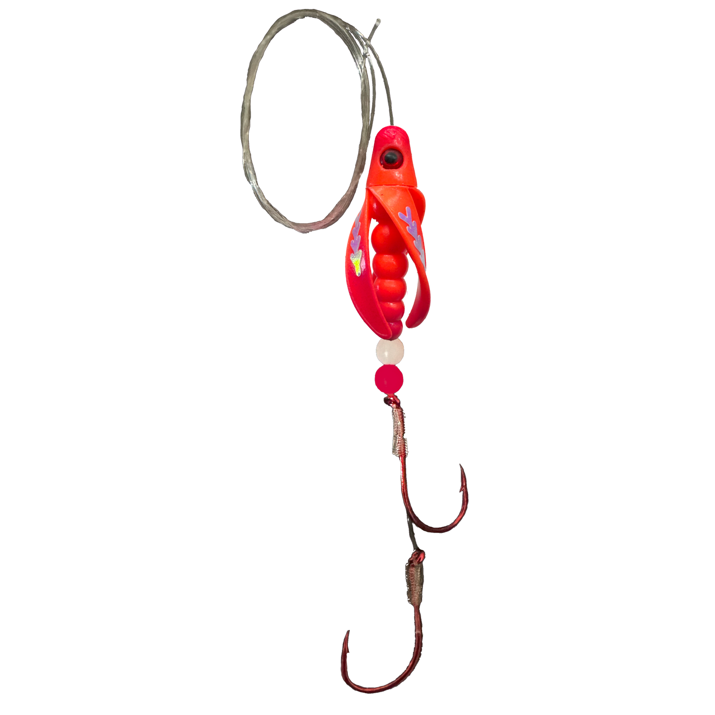 TailSpin Scud Fluo Orange Red (Fishbone Moonjelly)