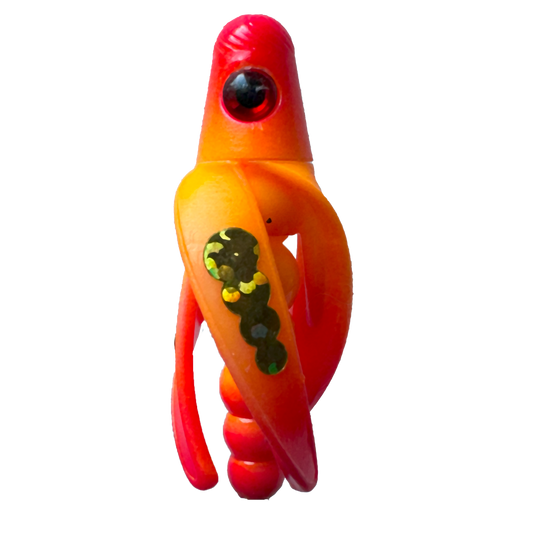 TailSpin Scud Fluo Orange-Red (Circles Gold)