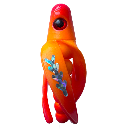 TailSpin Scud Fluo Orange-Red (Fishbone Silver)
