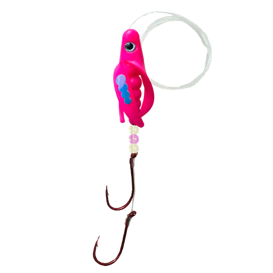 TailSpin Scud Rigged Fluo Pink (Circles MoonJelly)