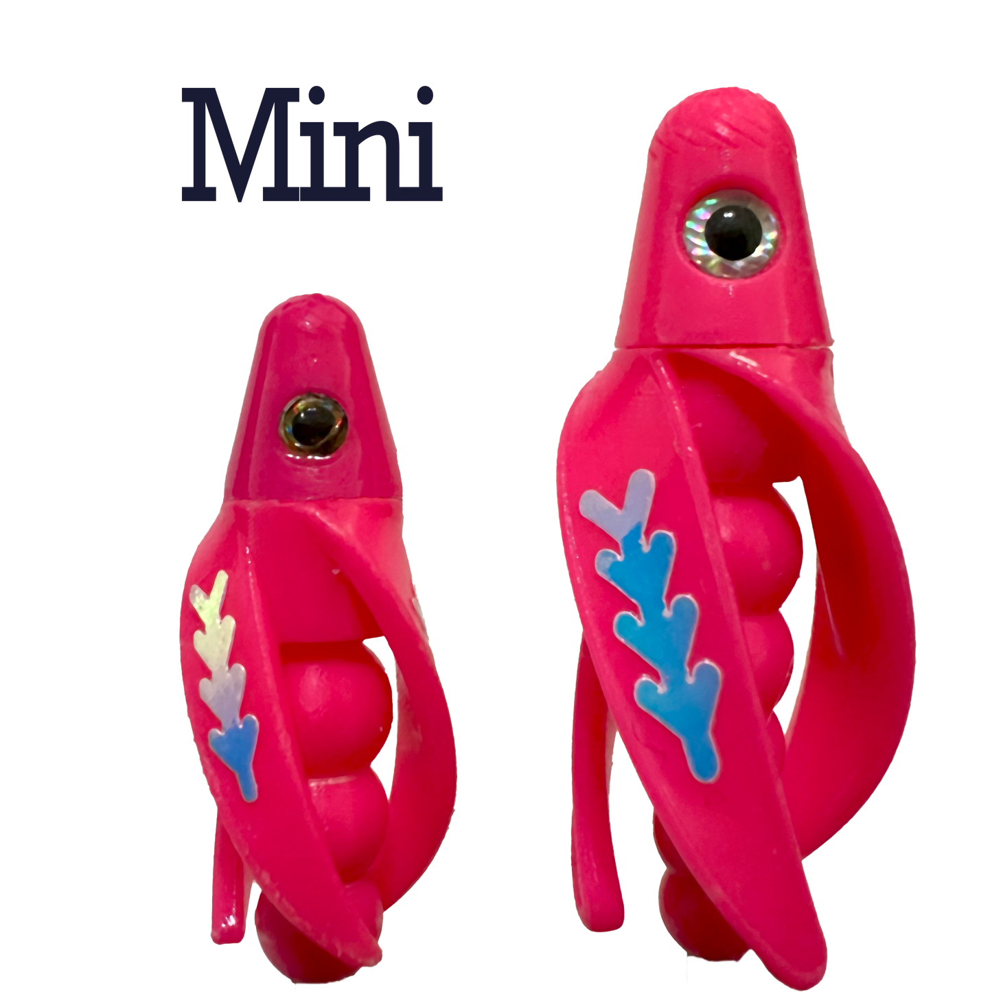 TailSpin Scud MINI fluo Pink (Fishbone Glow/Moonjelly)