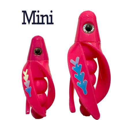 TailSpin Scud MINI fluo Pink (Fishbone Glow/Moonjelly)