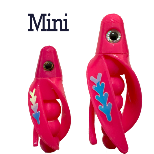 TailSpin Scud MINI fluo Pink (Fishbone Glow/Moonjelly)