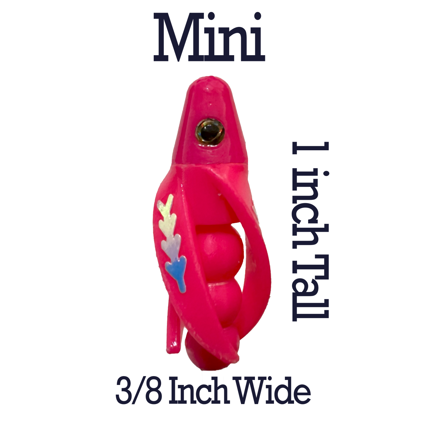TailSpin Scud MINI fluo Pink (Fishbone Glow/Moonjelly)