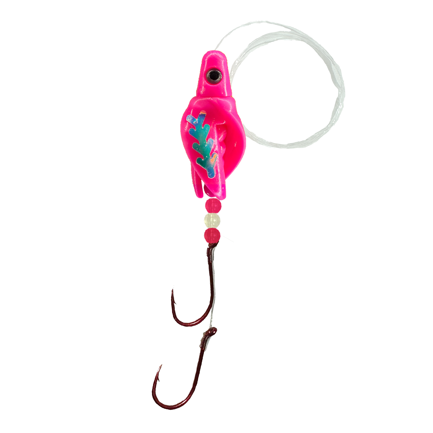 TailSpin Scud Fluo Pink (Fishbone MoonJelly)