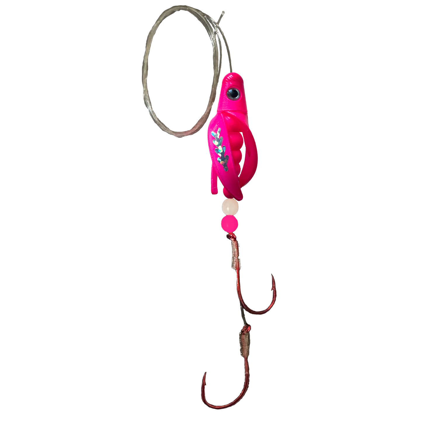 TailSpin Scud Fluo Pink (Fishbone Silver)