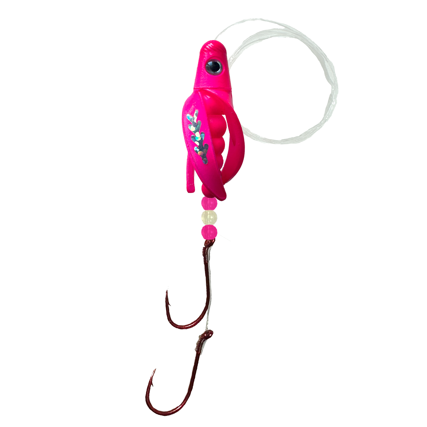 TailSpin Scud Fluo Pink (Fishbone Silver)