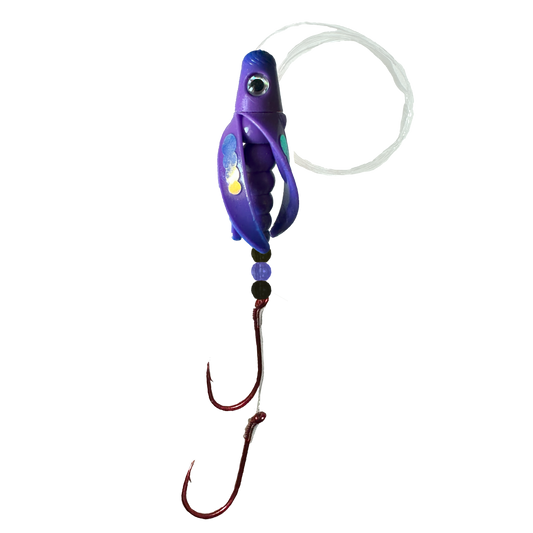 TailSpin Scud Rigged Fluo Purple Blue (Circle Blue Purple)
