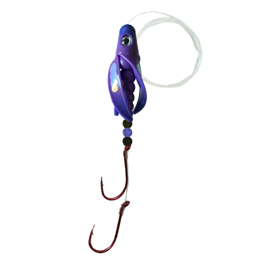 TailSpin Scud Rigged Fluo Purple Blue (Circle MoonJelly)
