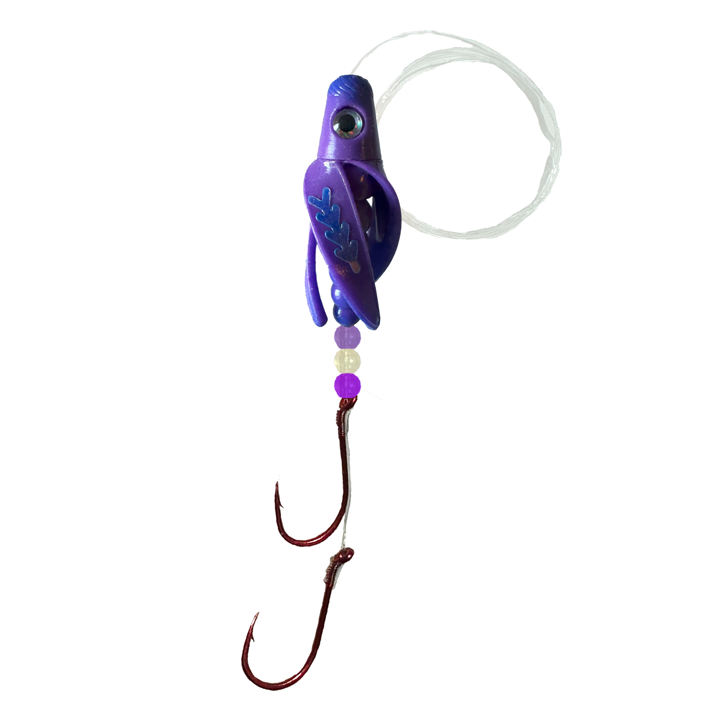 TailSpin Scud Fluo Purple Blue (FishBone Blue Purple)