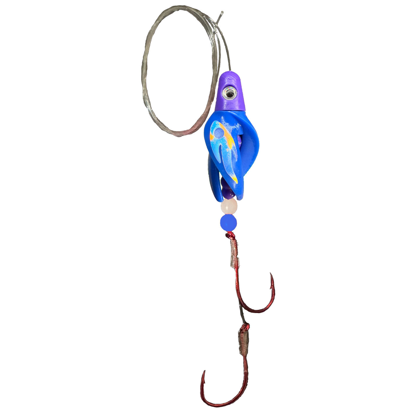 TailSpin Scud Fluo Blue Purple (Ghost Moonjelly)