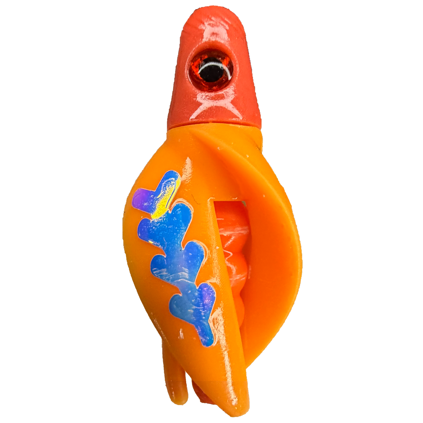 TailSpin Scud Fluo Red Orange Mango  (Fishbone Moonjelly)