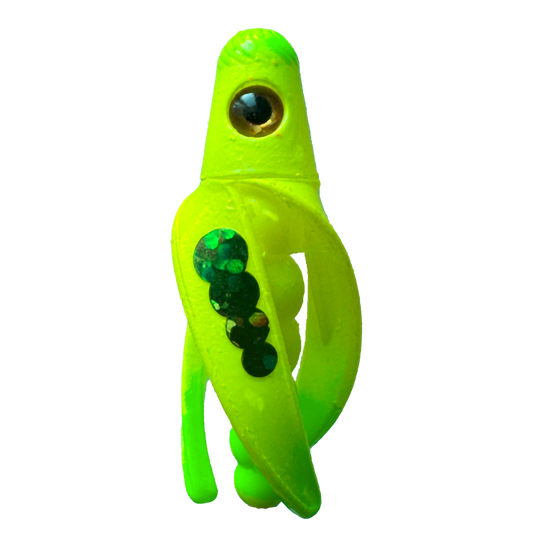 TailSpin Scud Fluo Yellow-LightGreen (Circles Green)