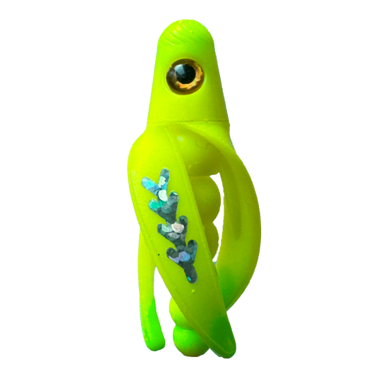TailSpin Scud Fluo Yellow-LightGreen (Fishbone Silver)
