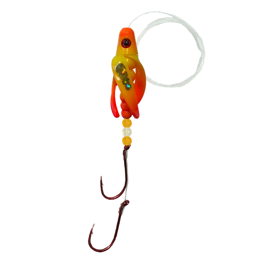 TailSpin Scud Rigged Fluo Yellow Orange (Circle Gold)