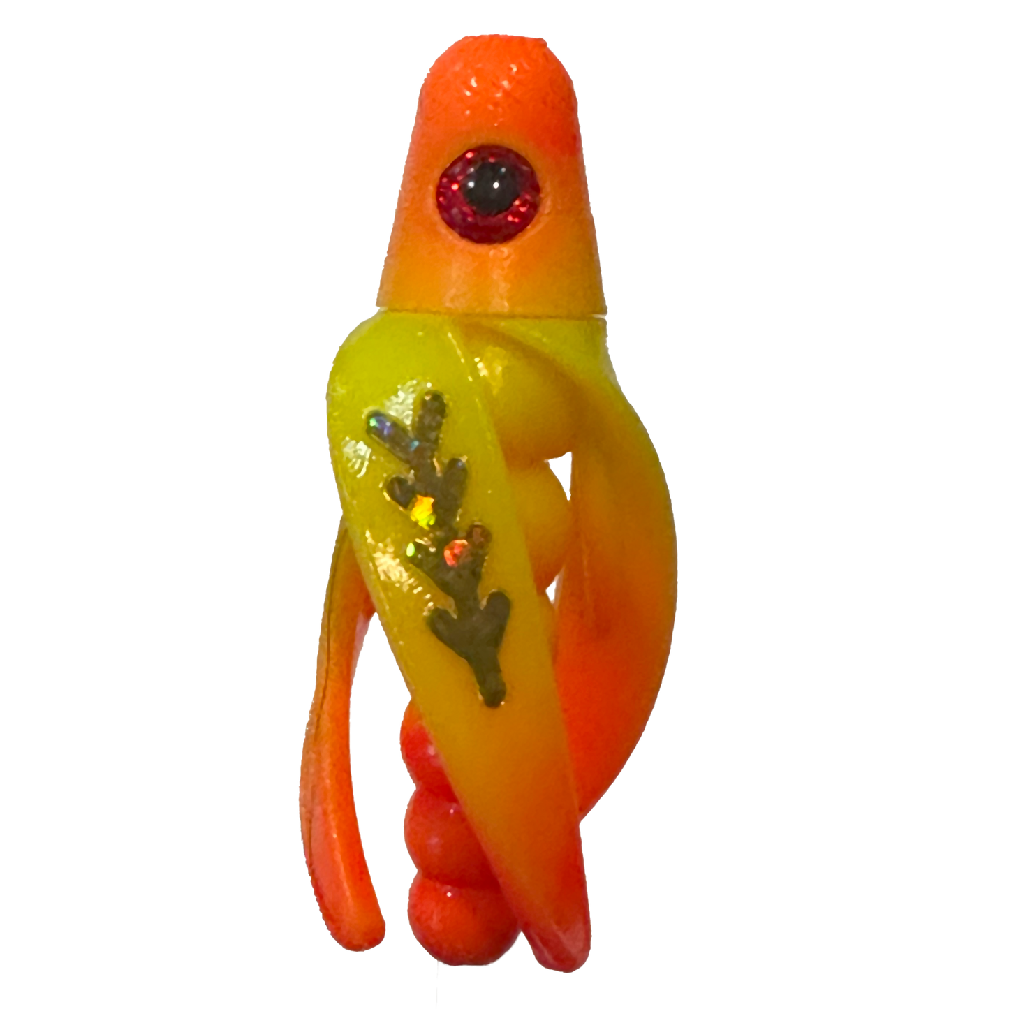 TailSpin Scud Fluo Yellow Orange (Fishbone Gold)