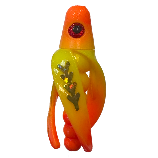 TailSpin Scud Fluo Yellow Orange (Fishbone Gold)