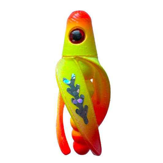 TailSpin Scud Fluo Yellow-Orange (Fishbone Silver)