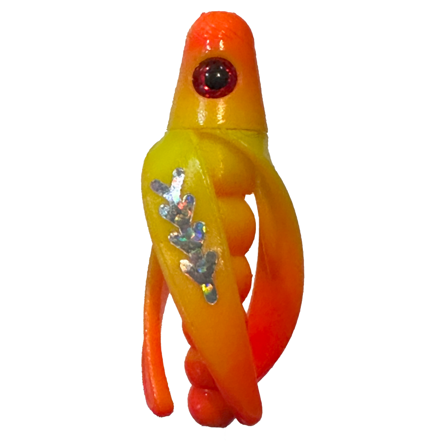 TailSpin Scud Fluo Yellow Orange (Fishbone Silver)