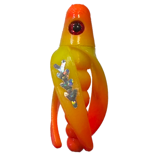TailSpin Scud Fluo Yellow Orange (Fishbone Silver)