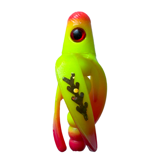 TailSpin Scud Fluo Yellow-Red (Fishbone Gold)