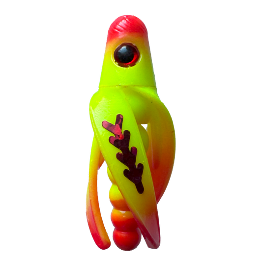 TailSpin Scud Fluo Yellow-Red (Fishbone Red)