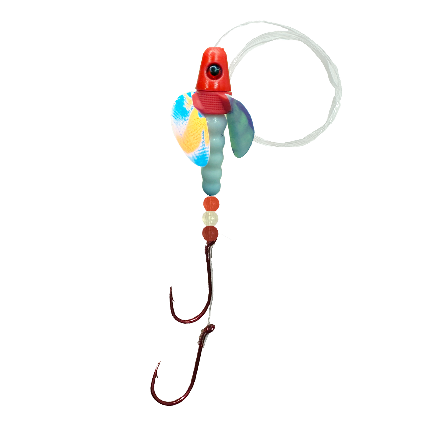 TailSpin ScudWing Fluo Red White (Moonjelly)